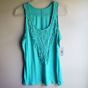 New York & Company Tank Top with Crochet